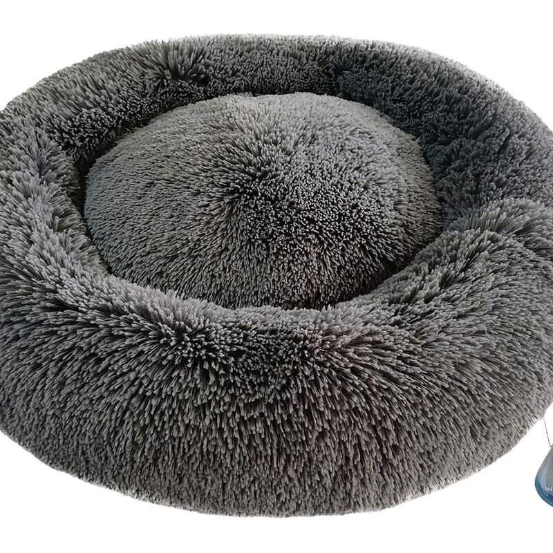 Peppy Buddies, Donut Pet Bed - Dark Grey image number null